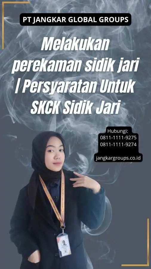 Melakukan perekaman sidik jari Persyaratan Untuk SKCK Sidik Jari