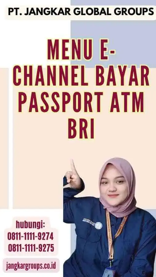 Menu e-Channel Bayar Passport ATM BRI