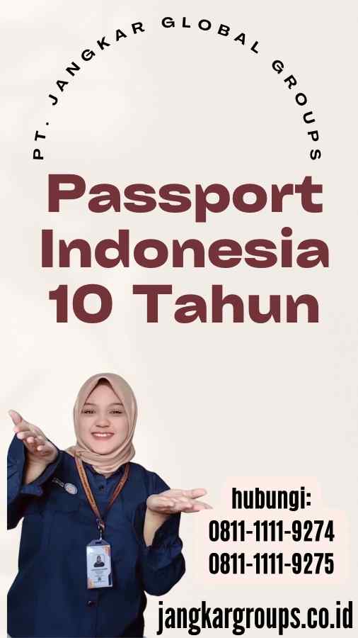 Passport Indonesia 10 Tahun