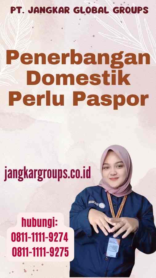 Penerbangan Domestik Perlu Paspor