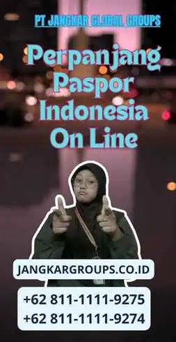 Perpanjang Paspor Indonesia On Line