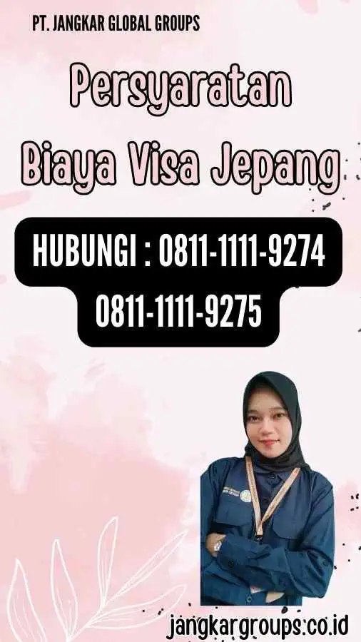 Persyaratan Biaya Visa Jepang