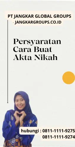 Persyaratan Cara Buat Akta Nikah