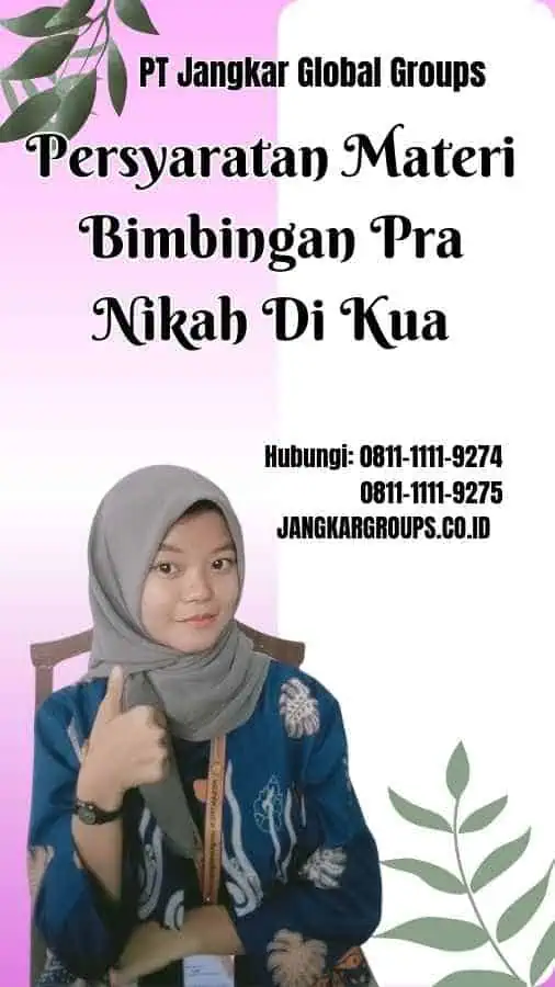 Persyaratan Materi Bimbingan Pra Nikah Di Kua