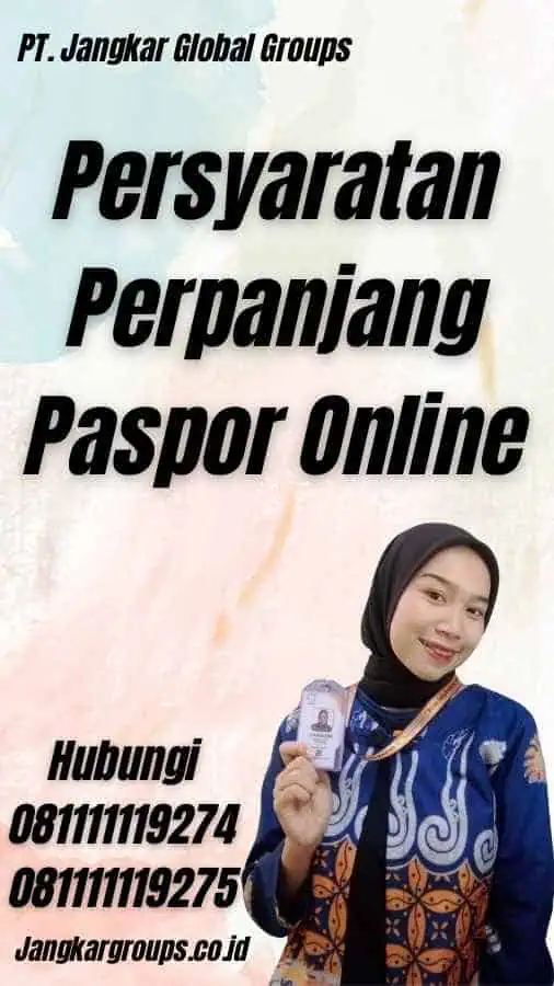 Persyaratan Perpanjang Paspor Online