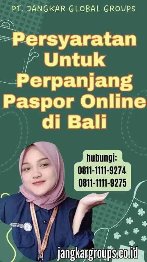 Persyaratan Untuk Perpanjang Paspor Online di Bali