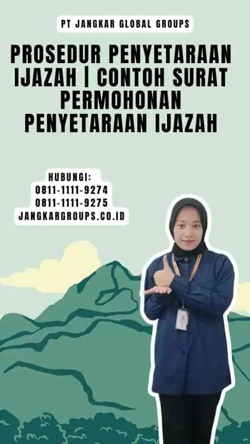 Prosedur Penyetaraan Ijazah Contoh Surat Permohonan Penyetaraan Ijazah