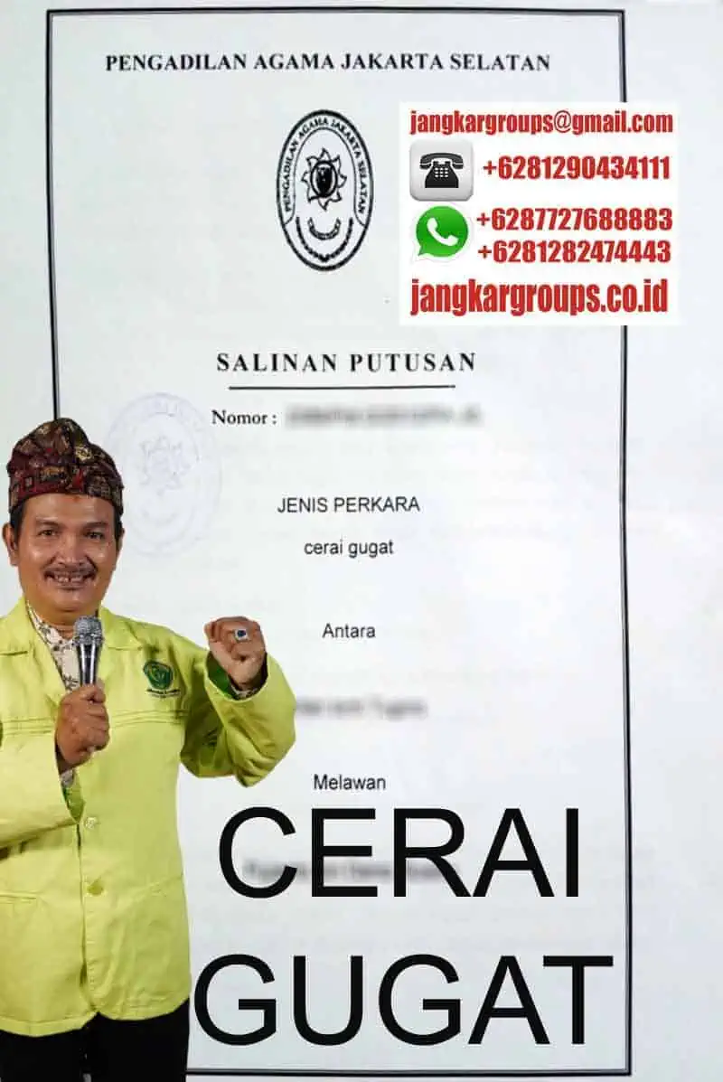 Salinan Putusan Cerai Gugat