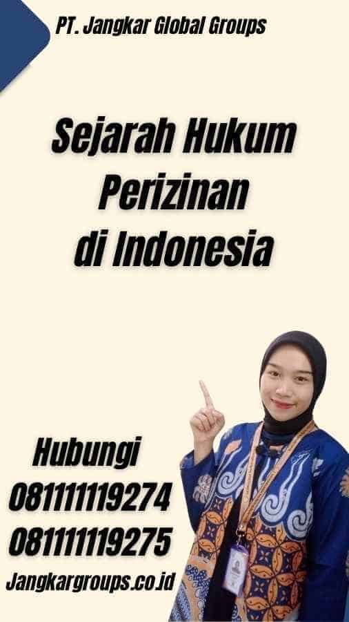 Sejarah Hukum Perizinan di Indonesia