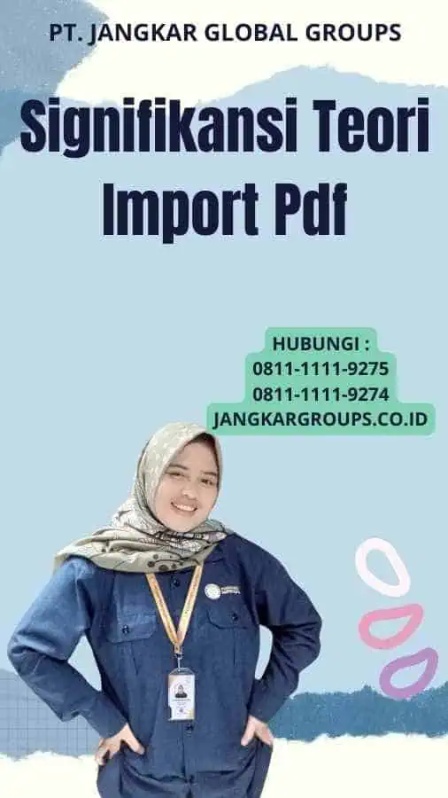 Signifikansi Teori Import Pdf