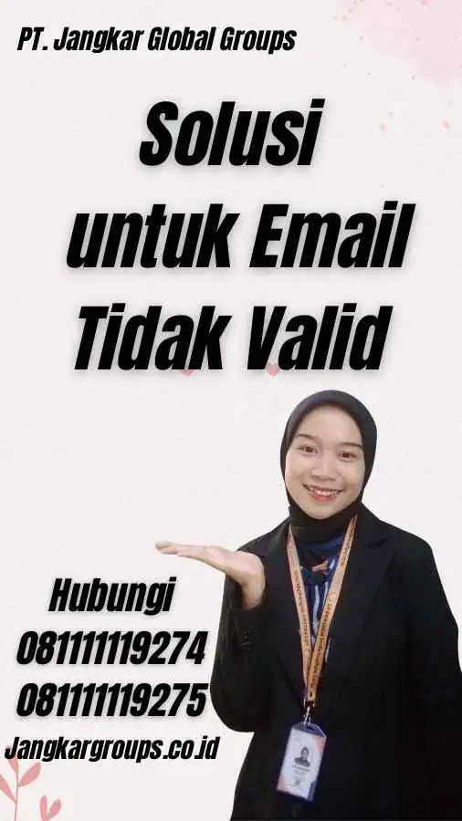 Solusi untuk Email Tidak Valid