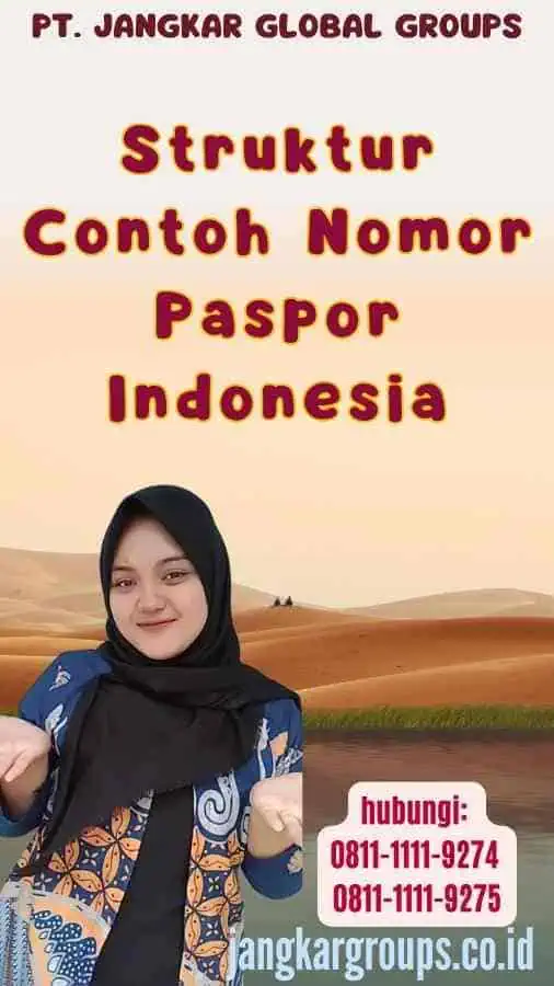 Struktur Contoh Nomor Paspor Indonesia