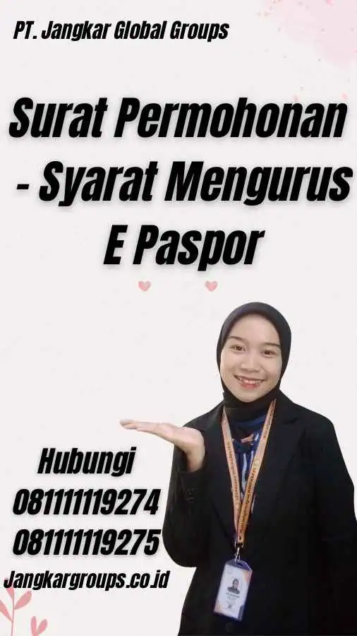 Surat Permohonan - Syarat Mengurus E Paspor