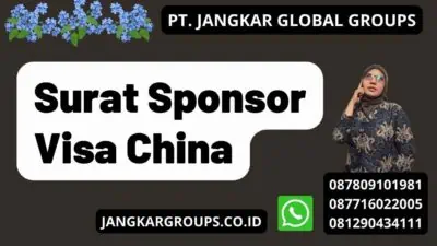 Surat Sponsor Visa China