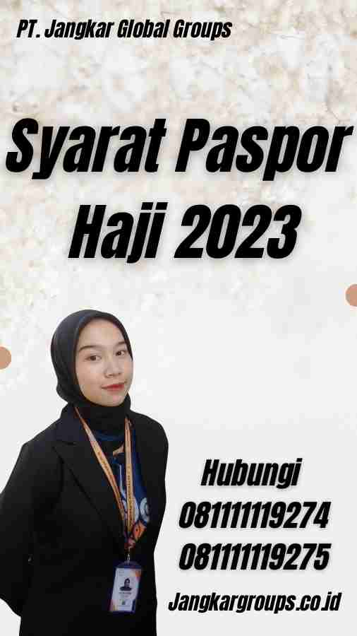 Syarat Paspor Haji 2023