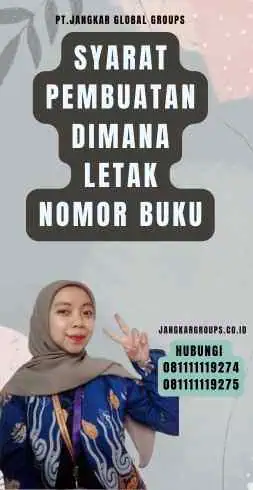 Syarat Pembuatan Dimana Letak Nomor Buku