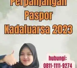 Syarat Perpanjangan Paspor Kadaluarsa 2023