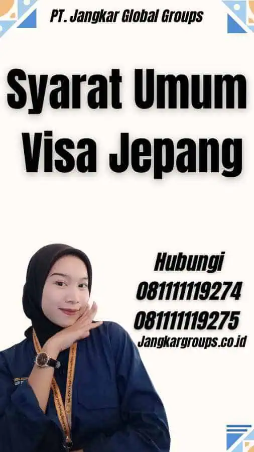 Syarat Umum Visa Jepang