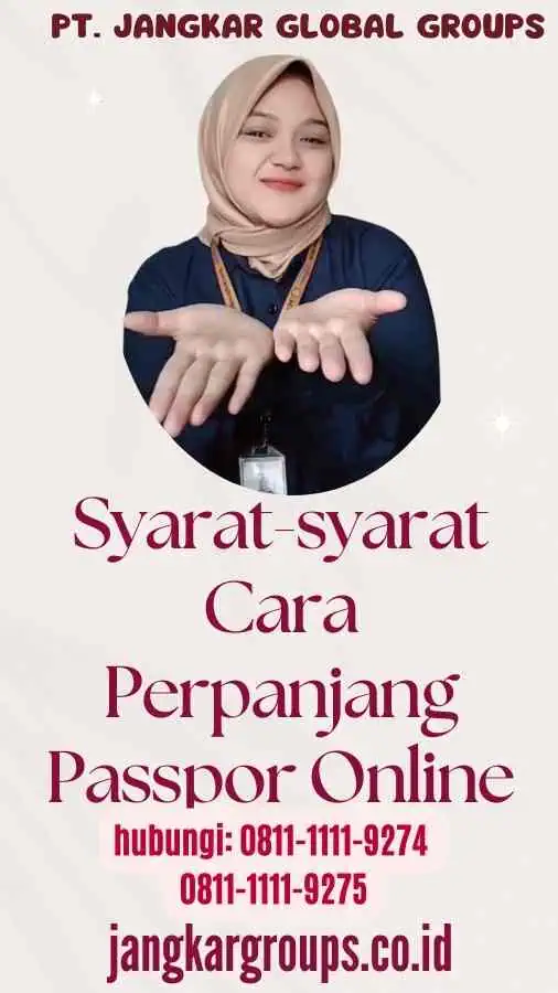 Syarat-syarat Cara Perpanjang Passpor Online