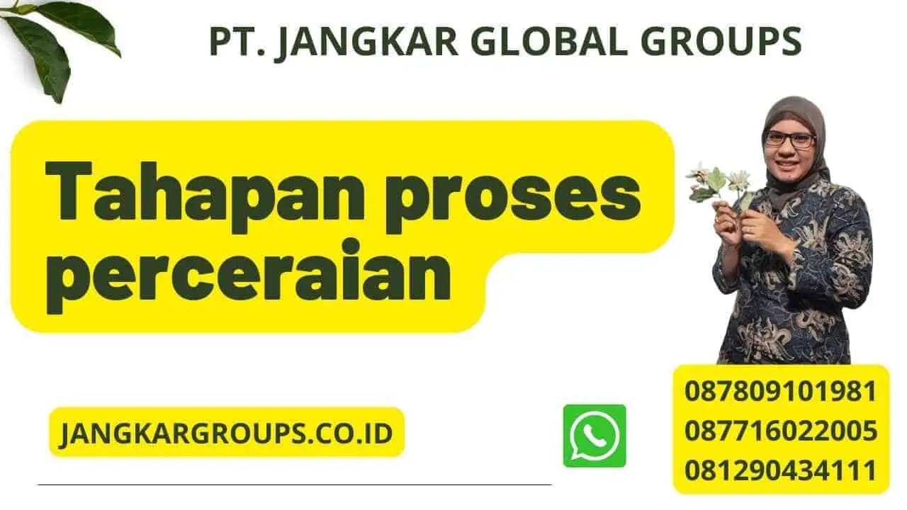 Tahapan proses perceraian