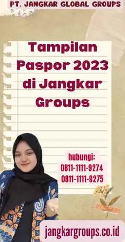 Tampilan Paspor 2023 di Jangkar Groups