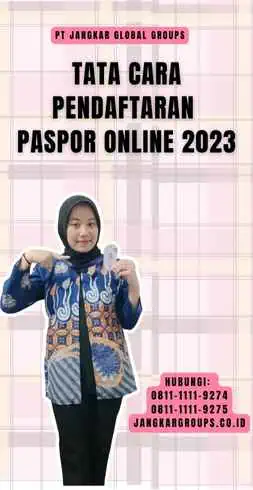 Tata Cara Pendaftaran Paspor Online 2023