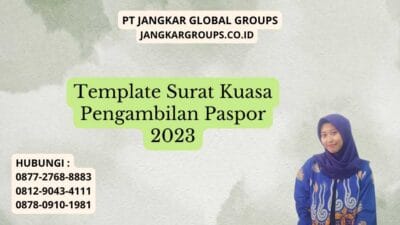 Template Surat Kuasa Pengambilan Paspor 2023