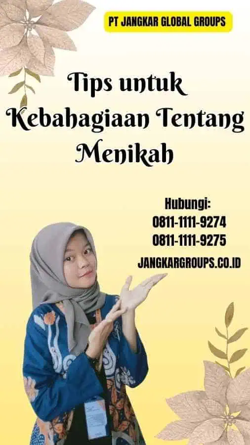 Tips untuk Kebahagiaan Tentang Menikah