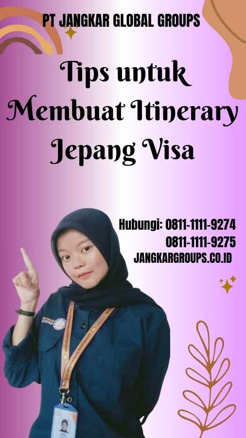 Tips untuk Membuat Itinerary Jepang Visa