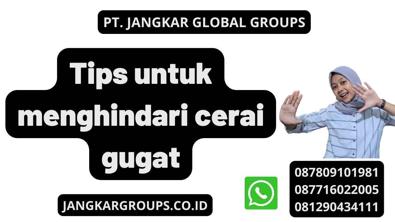 Tips untuk menghindari cerai gugat