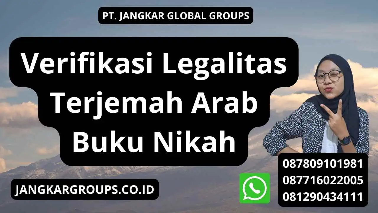 Verifikasi Legalitas Terjemah Arab Buku Nikah