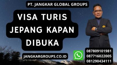 Visa Turis Jepang Kapan Dibuka