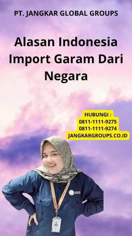 Alasan Indonesia Import Garam Dari Negara