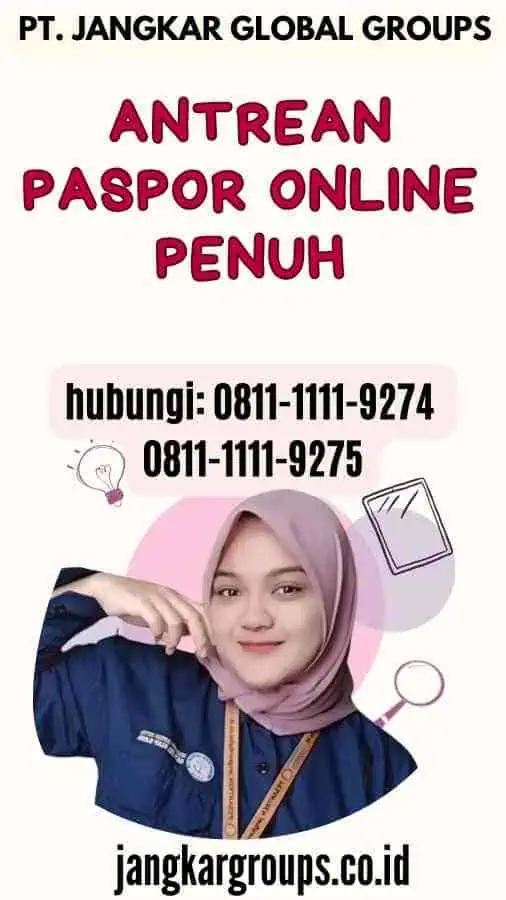 Antrean Paspor Online Penuh