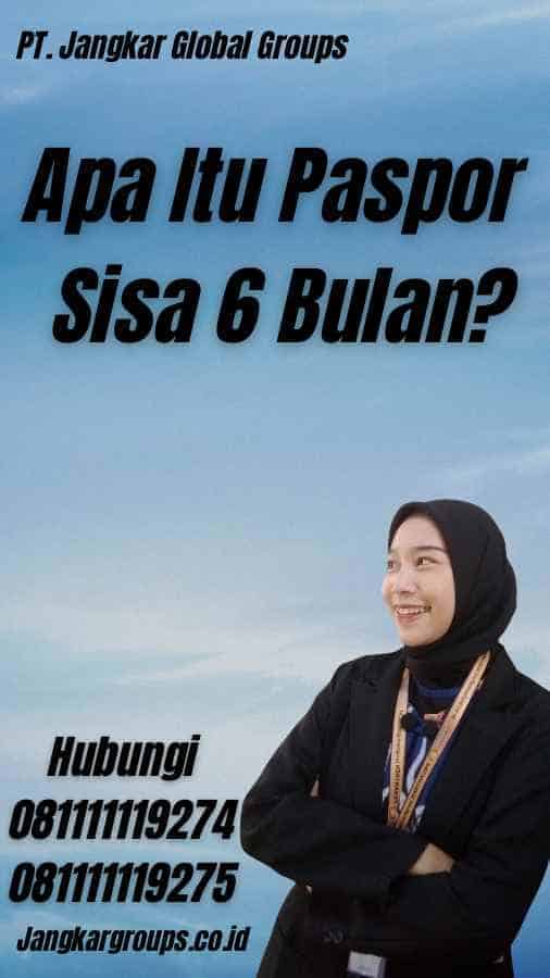 Apa Itu Paspor Sisa 6 Bulan?