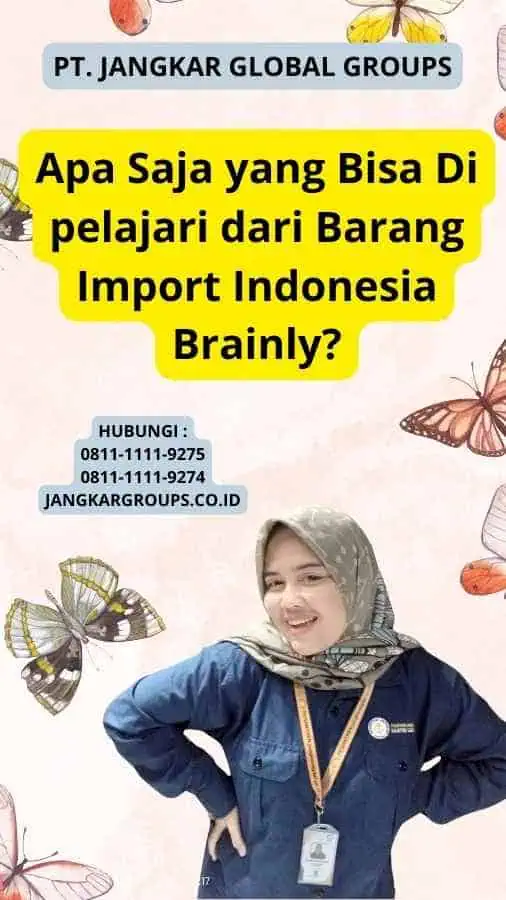 Apa Saja yang Bisa Di pelajari dari Barang Import Indonesia Brainly?