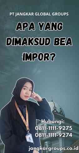 Apa Yang Dimaksud Bea Impor