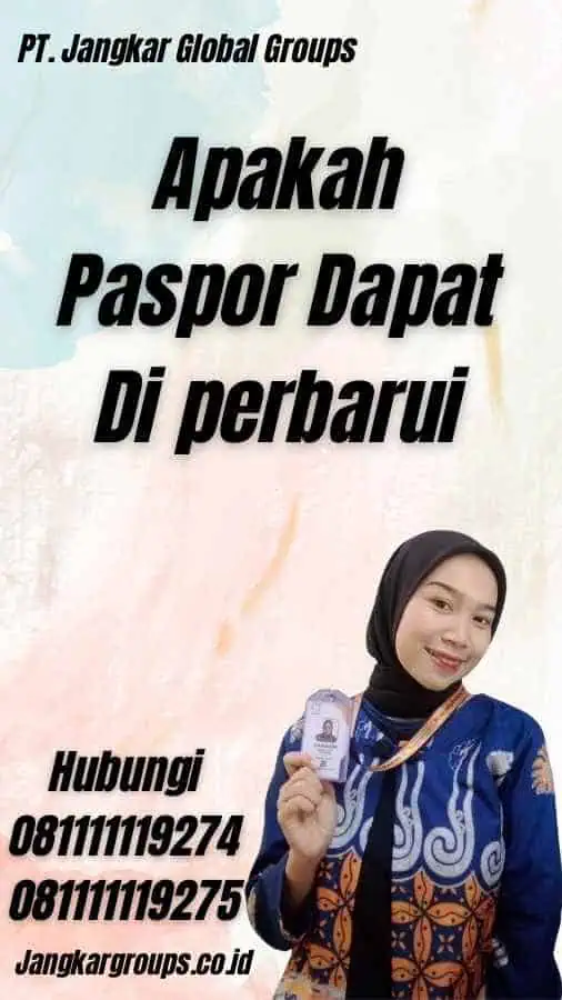 Apakah Paspor Dapat Di perbarui