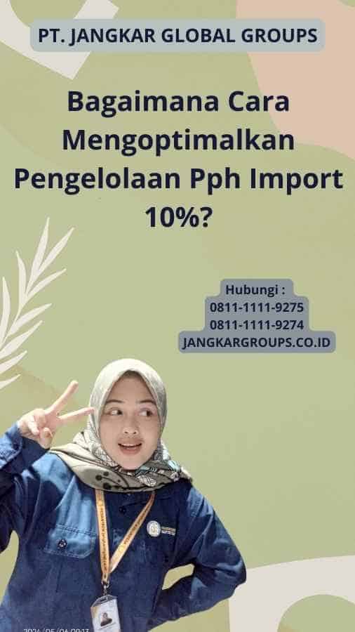 Bagaimana Cara Mengoptimalkan Pengelolaan Pph Import 10%?