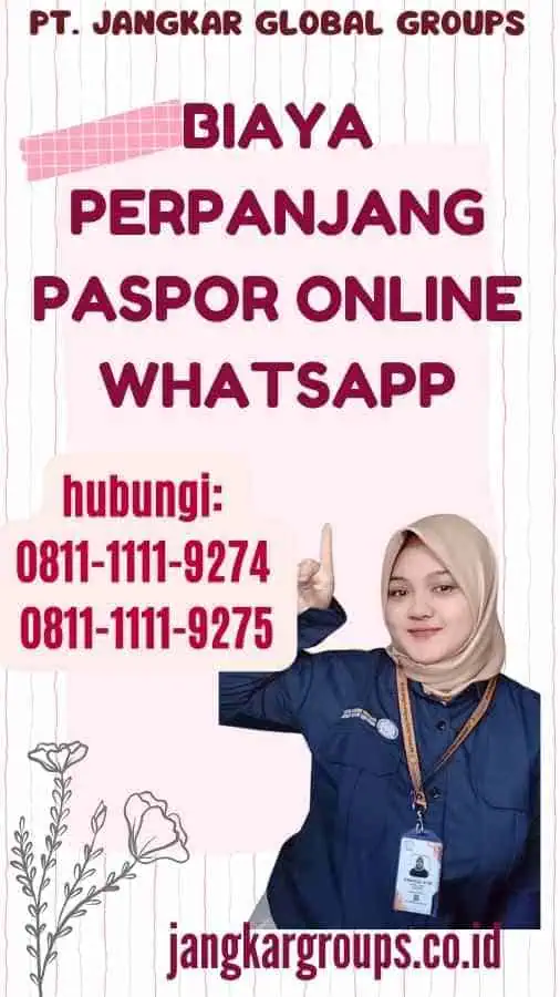 Biaya Perpanjang Paspor Online Whatsapp