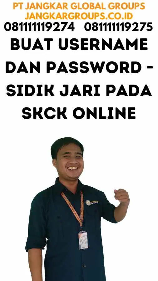 Buat Username dan Password - Sidik Jari Pada SKCK Online