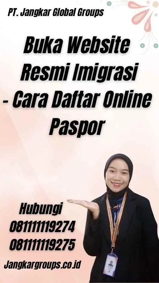 Buka Website Resmi Imigrasi - Cara Daftar Online Paspor