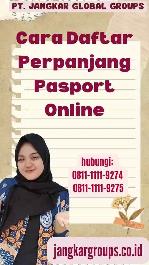 Cara Daftar Perpanjang Pasport Online