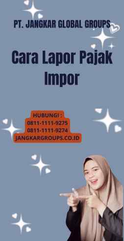 Cara Lapor Pajak Impor