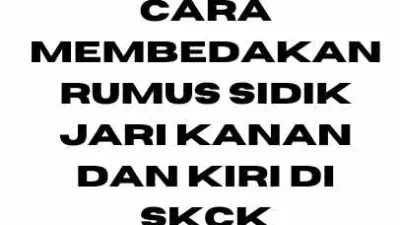 Cara Membedakan Rumus Sidik Jari Kanan Dan Kiri Di SKCK