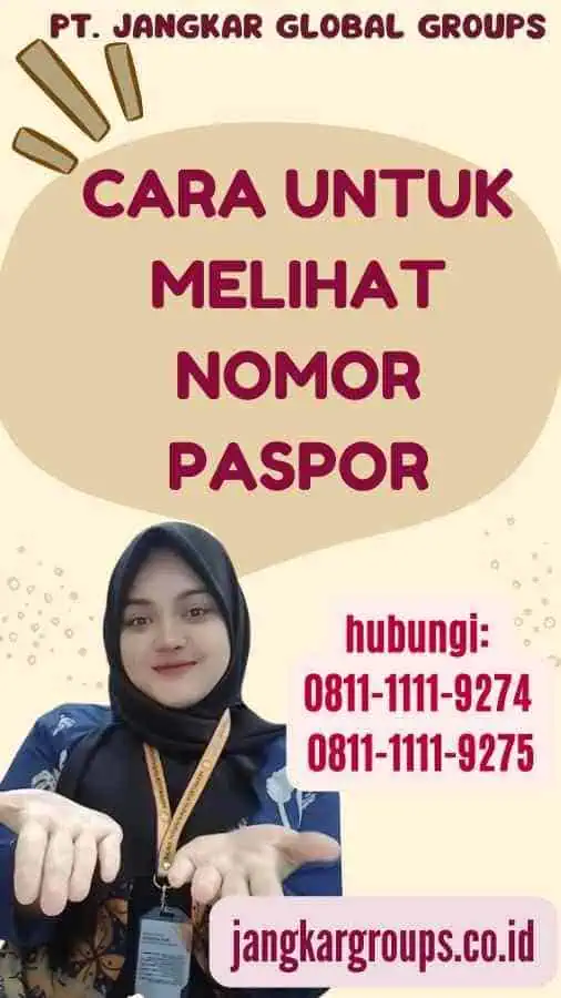 Cara untuk Melihat Nomor Paspor