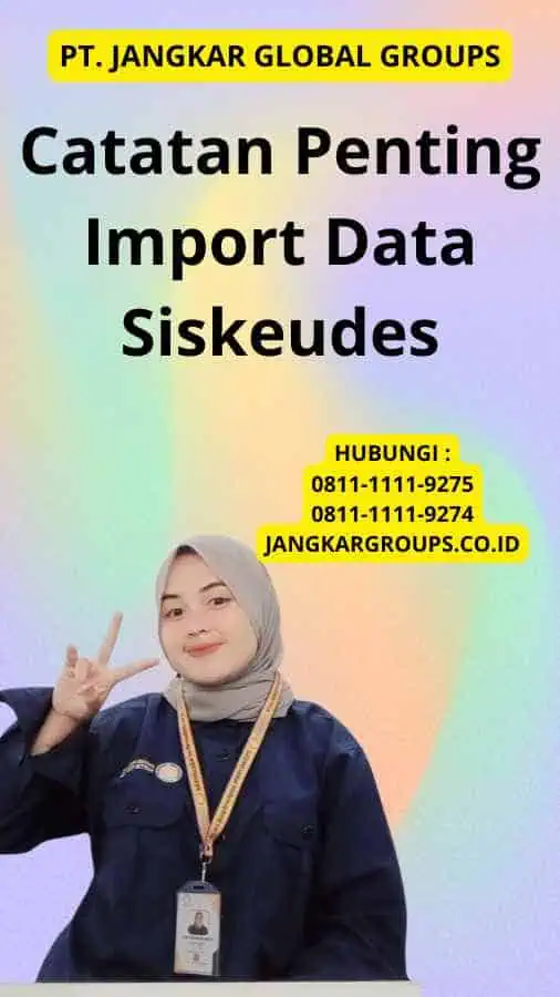 Catatan Penting Import Data Siskeudes