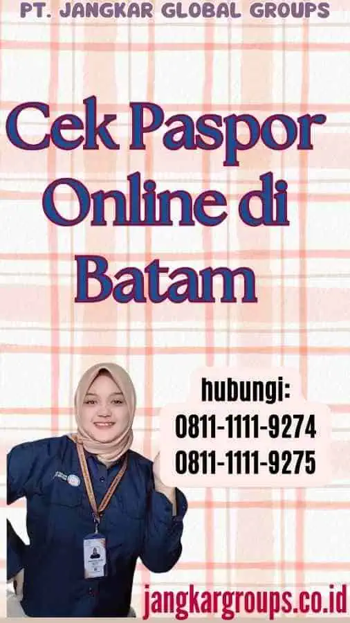 Cek Paspor Online di Batam