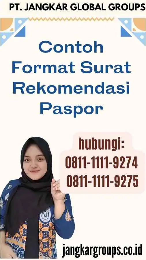 Contoh Format Surat Rekomendasi Paspor