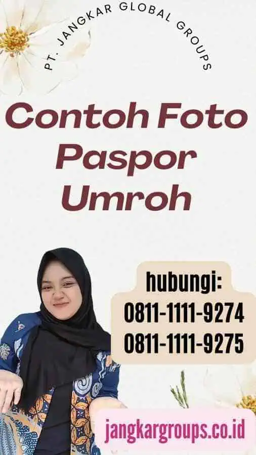 Contoh Foto Paspor Umroh